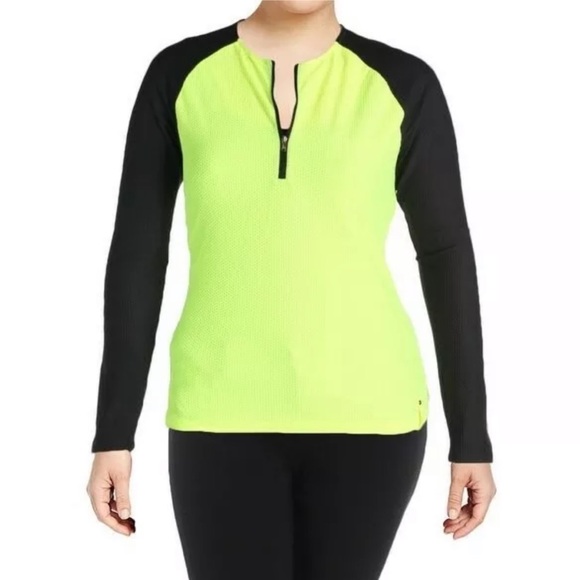 RALPH LAUREN Activewear Long Sleeve 1/2 Zip Shirt - Picture 2 of 6